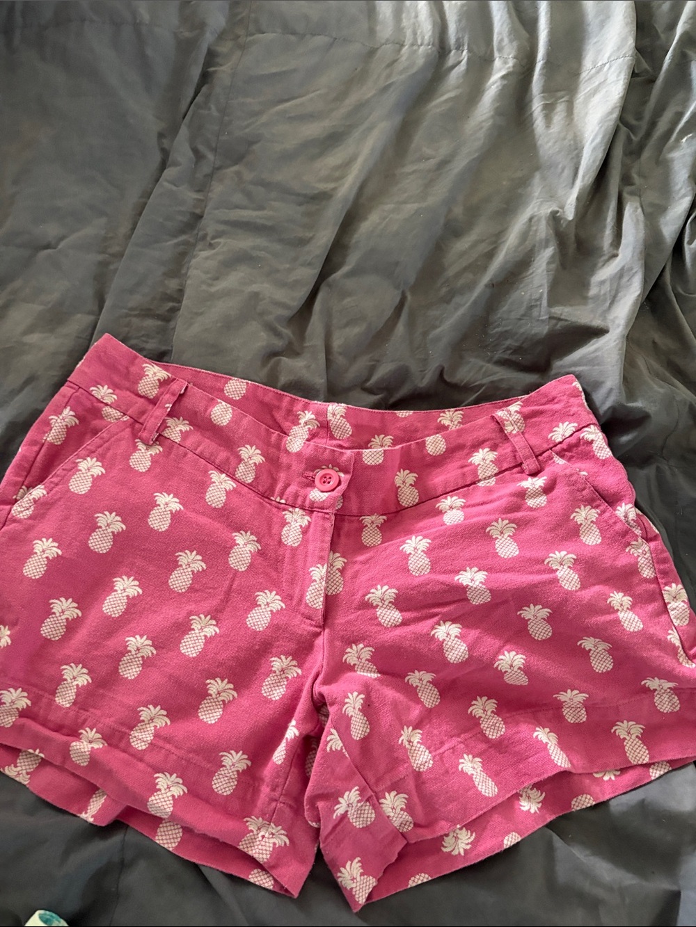 Preppy Girl Women’s Pink & blue Print Cotton Shorts — Casual Summer Staple - Picture 5 of 9